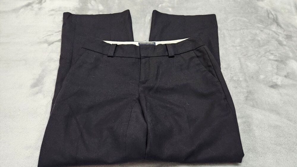Banana Republic Women's Size 2S Black Martin Fit Wide Leg Pants